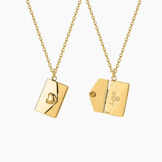 Heart-Sealed Love Letter Locket Necklace